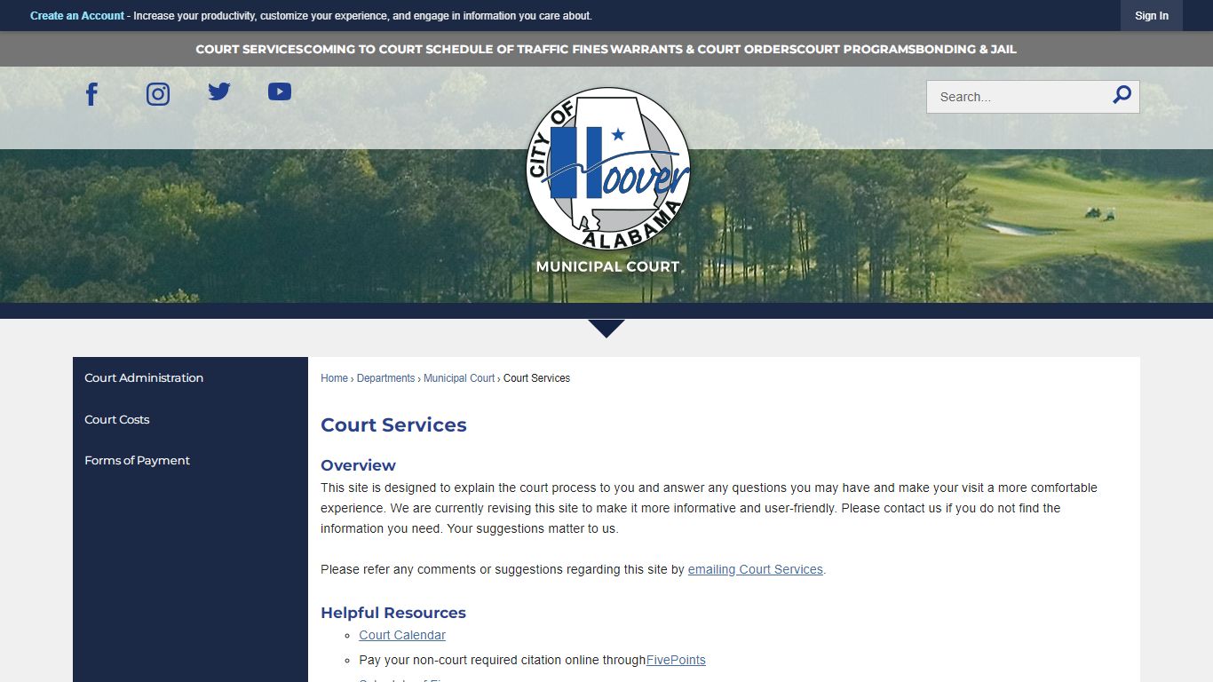 Court Services | Hoover, AL - Official Website